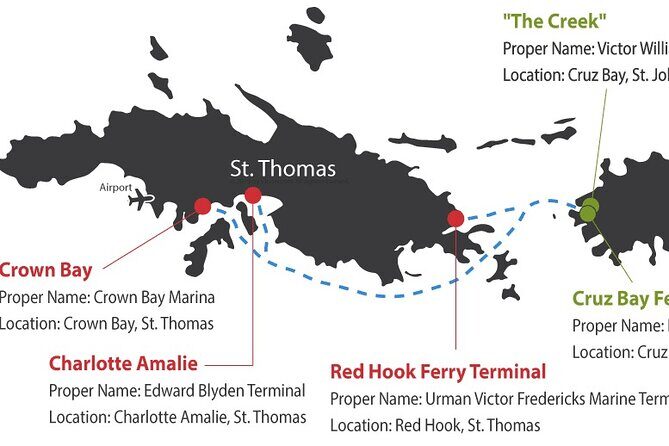 Paradise Taxi & Tours USVI- St Thomas Airport Transportation to Crown Bay Marina - Timing Realities: 10 to 15 Minutes and the Traffic Factor
