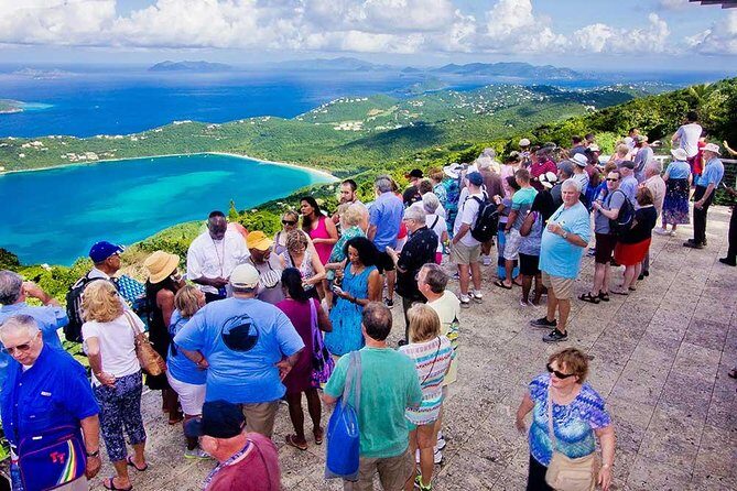 Paradise Taxi & Tours USVI - St. Thomas, Virgin Islands- Island Scenic Tour - Mountain Top for Magens Bay Views, Cocktails, and Shopping