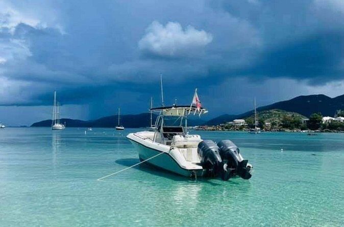 Private 6-Hour Island Hopping in US Virgin Islands - 500hp Hydro Sport - On-board comfort: snacks, drinks, and the captain’s stories