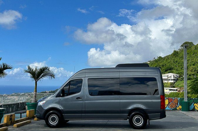 Private St. Thomas One Way Luxury Mercedes Van Limousine Service - Ride Value: When $350 Makes Sense for Up to 11
