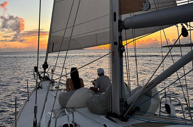 Private Sunset Sail, Open Bar, 12 Guests, Amazing Island Views - Christmas Cove anchoring: the sunset setup you’re paying for
