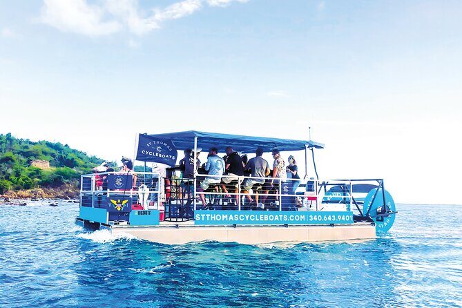 St. Thomas Cycleboats Water Island Trip - Onboard Setup: Pedal-Party Without the Sweat Penalty