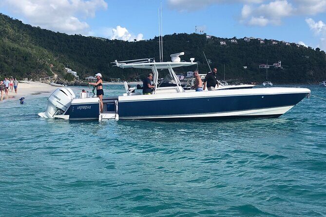 St Thomas Full-Day Boat Rental 37' Intrepid Powerboat - Key highlights that matter