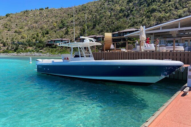 St Thomas Full-Day Boat Rental 37' Intrepid Powerboat - A 37-Foot Intrepid Powerboat With a Real Captain